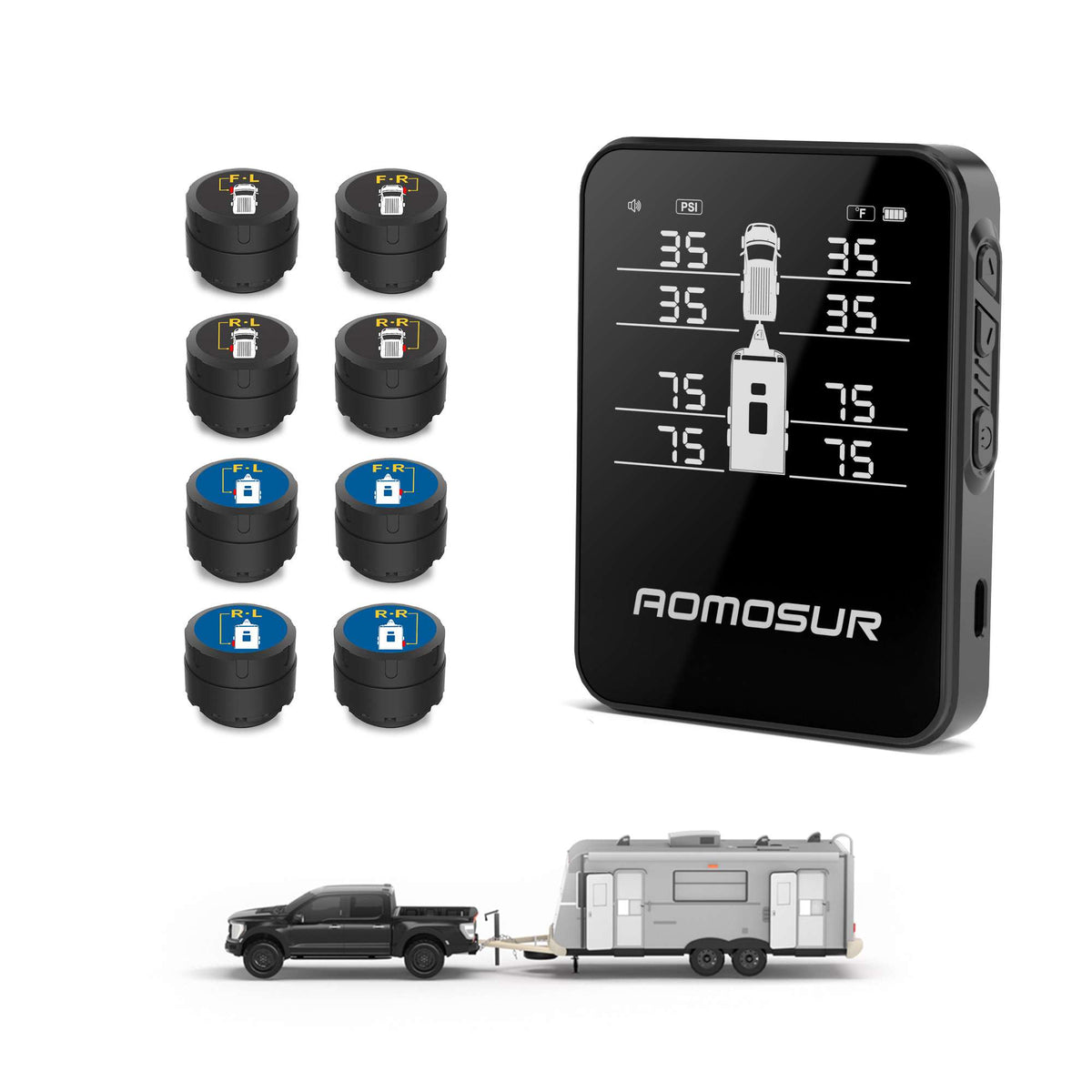AM100 Wireless RV TPMS, 0-108 PSI