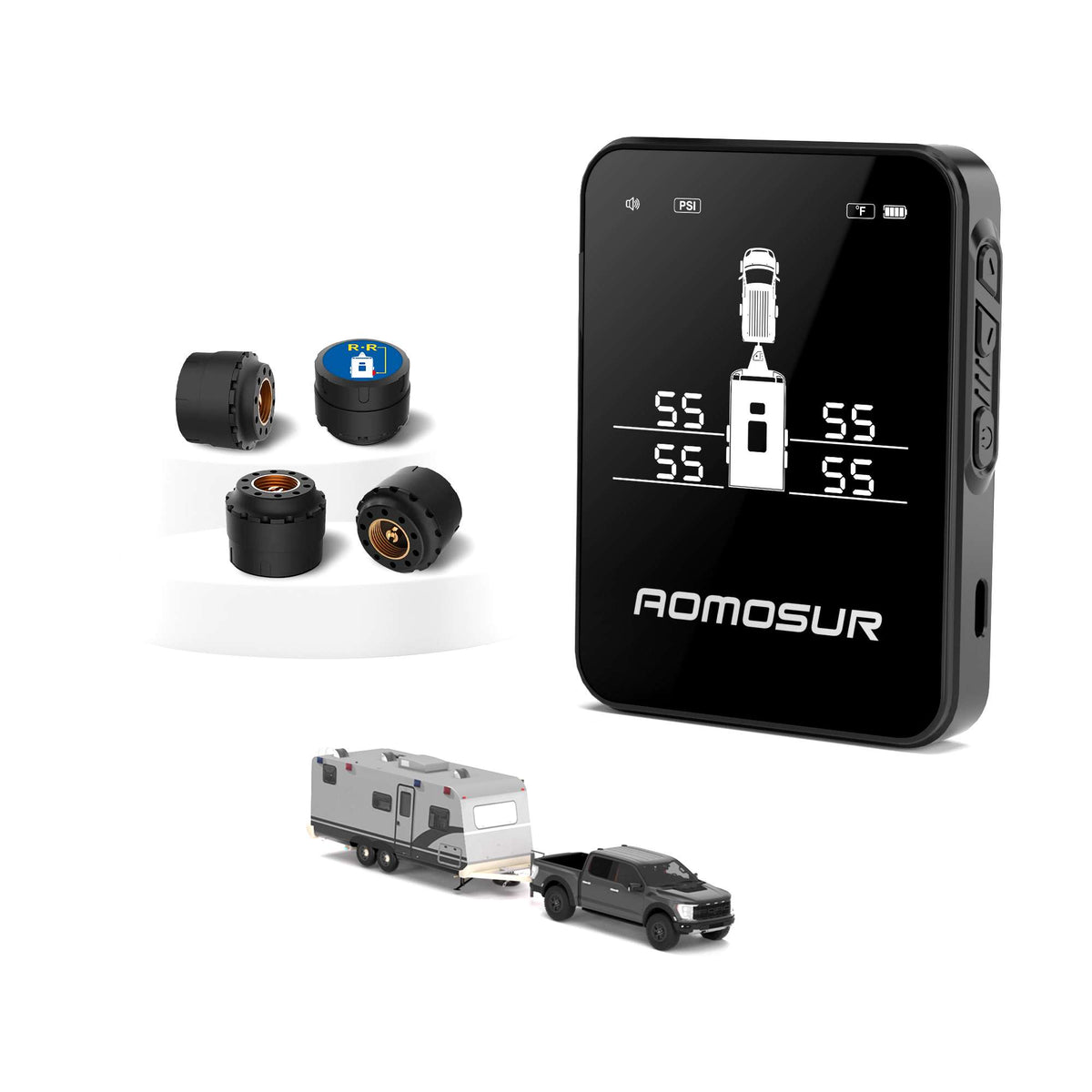AM100 Wireless RV TPMS, 0-108 PSI