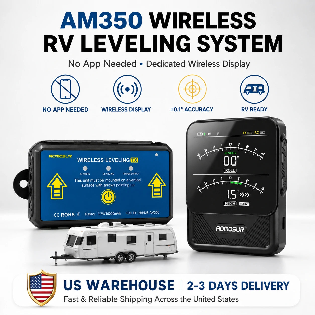 AM350 Wireless RV Leveling System