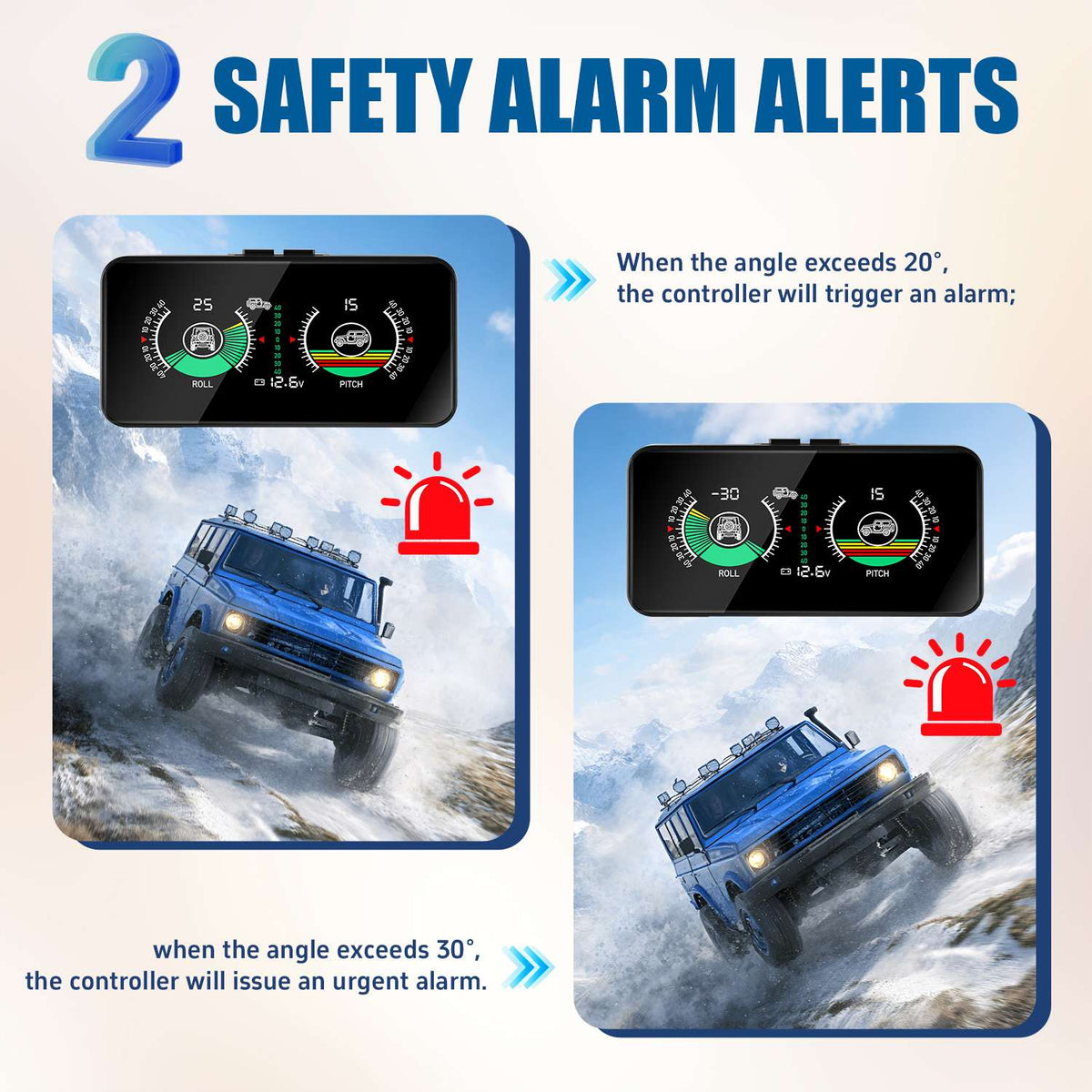 M50 Dual-Mode RV & 4×4 Leveling Inclinometer