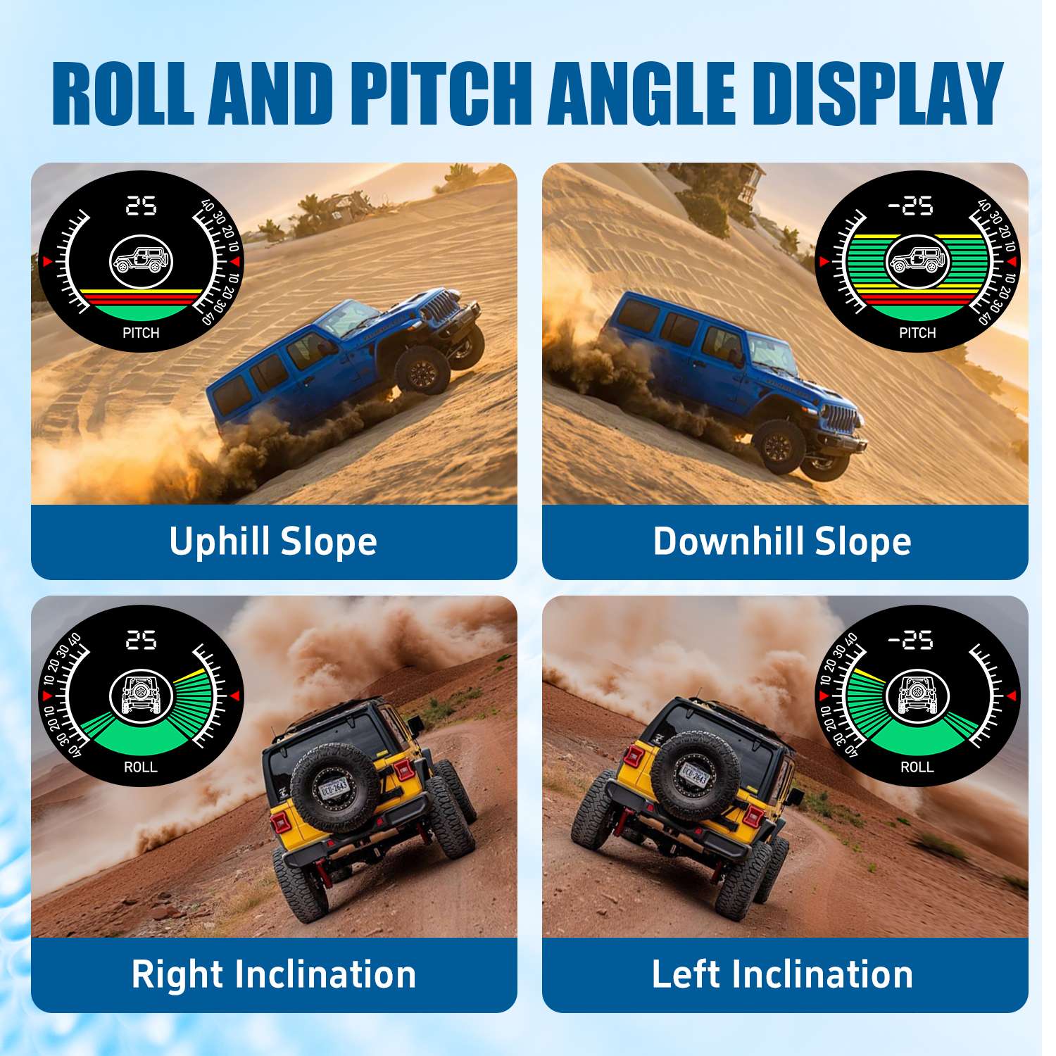 M50 Dual-Mode RV & 4×4 Leveling Inclinometer