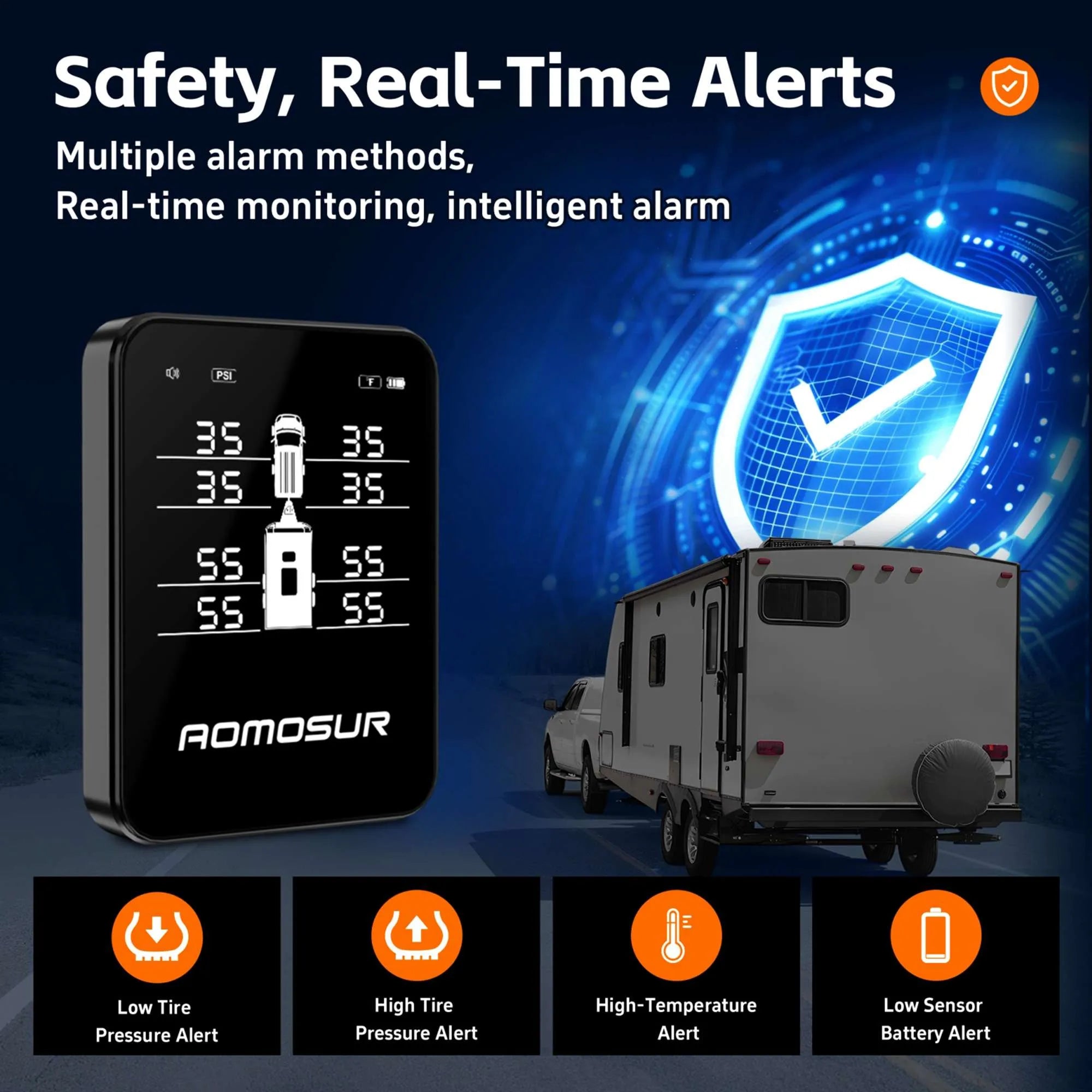 AM100 Wireless RV TPMS, 0-108 PSI